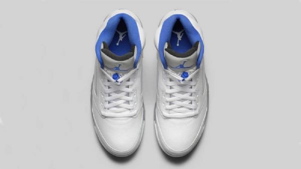 Nike Air Jordan 5 Stealth 2.0 Hyper Royal Sko Til Mænd Grå
