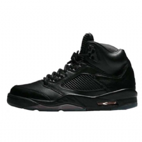 Nike Air Jordan 5 Triple Sko Til Mænd Sort
