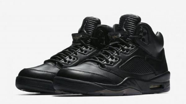 Nike Air Jordan 5 Triple Sko Til Mænd Sort