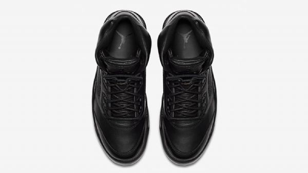 Nike Air Jordan 5 Triple Sko Til Mænd Sort