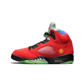 Nike Air Jordan 5 What The Sko Til Mænd Rød Gul