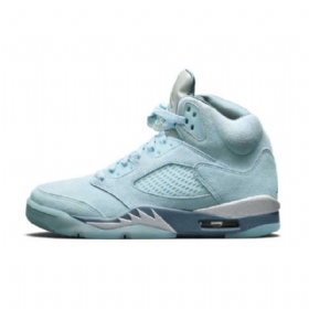 Nike Air Jordan 5bird Sko Til Damer Blå