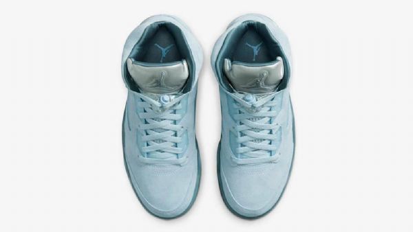 Nike Air Jordan 5bird Sko Til Damer Blå