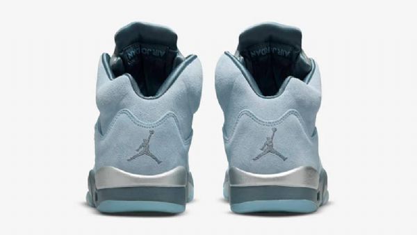 Nike Air Jordan 5bird Sko Til Damer Blå
