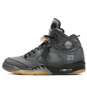 Nike Off-white Air Jordan 5 Retro Sp Basketball Sko Til Mænd Grå