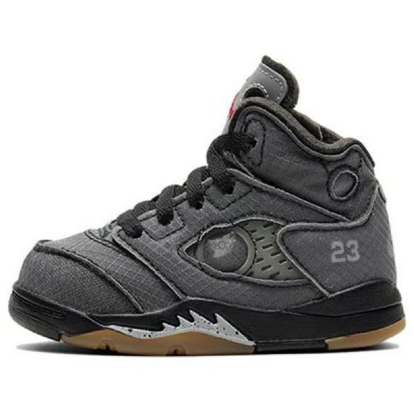 Nike Off-white Air Jordan 5 Retro Sp Td Sko Til Børn Grå