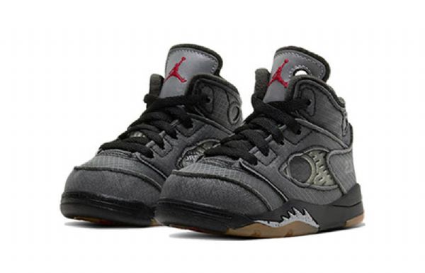 Nike Off-white Air Jordan 5 Retro Sp Td Sko Til Børn Grå