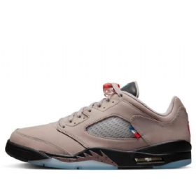 Nike Paris Saint-germain Air Jordan 5 Retro Low Toppe Basketball Sko Til Mænd Brun