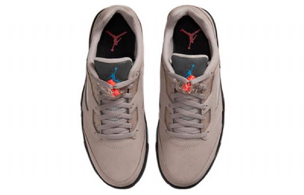 Nike Paris Saint-germain Air Jordan 5 Retro Low Toppe Basketball Sko Til Mænd Brun