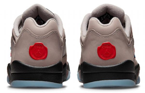 Nike Paris Saint-germain Air Jordan 5 Retro Low Toppe Basketball Sko Til Mænd Brun