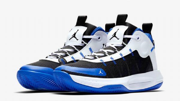 Nike Air Jordan Jumpman 2020 Racersko Til Mænd Blå Sort Hvid