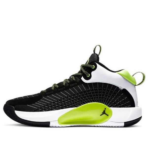 Nike Air Jordan Jumpman 2021 Pf Sneakers Til Mænd Sort Grøn Hvid