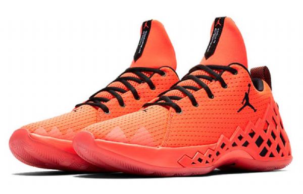 Nike Air Jordan Jumpman Diamond Low Toppe Sneakers Til Damer Orange