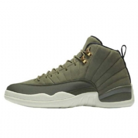 Nike Air Jordan 12 Chris Paul Klasse Af 2003 Sko Til Mænd Olivengrøn