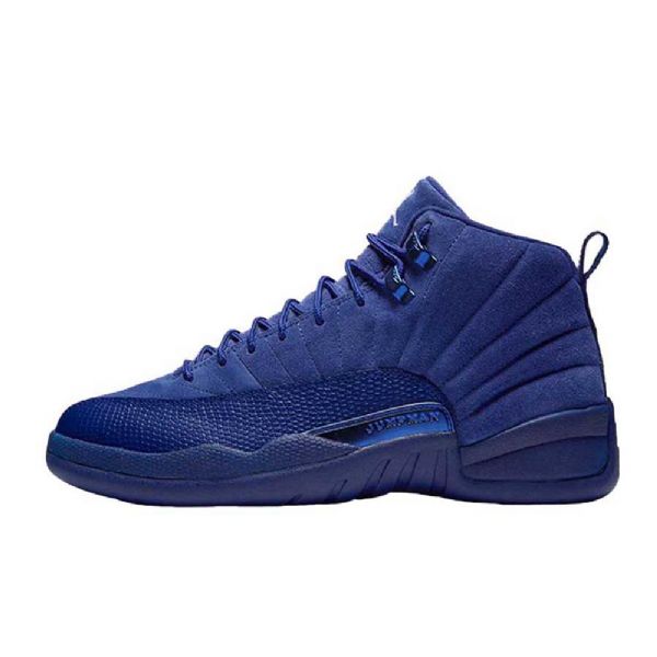 Nike Air Jordan 12 Deep Premium Sko Til Mænd Blå