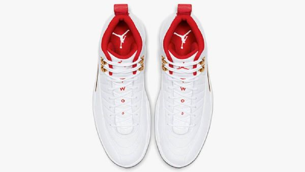 Nike Air Jordan 12 Fiba Sko Til Mænd Hvid