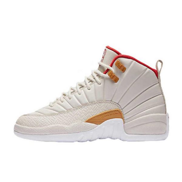 Nike Air Jordan 12 Gg Kinesisk Nytårssko Til Mænd Hvid