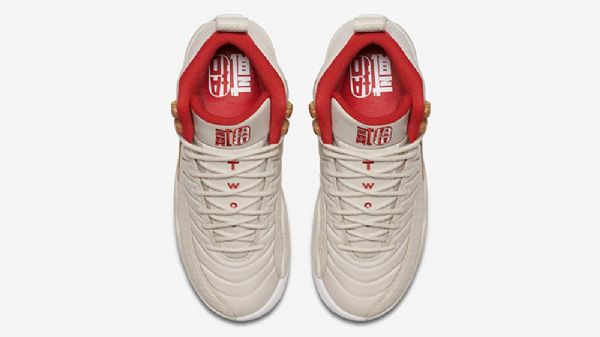 Nike Air Jordan 12 Gg Kinesisk Nytårssko Til Mænd Hvid