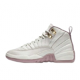 Nike Air Jordan 12 Gg Plum Fog Heiress Sko Til Mænd Khaki