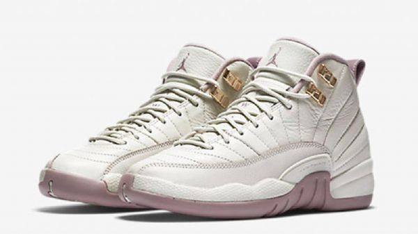 Nike Air Jordan 12 Gg Plum Fog Heiress Sko Til Mænd Khaki