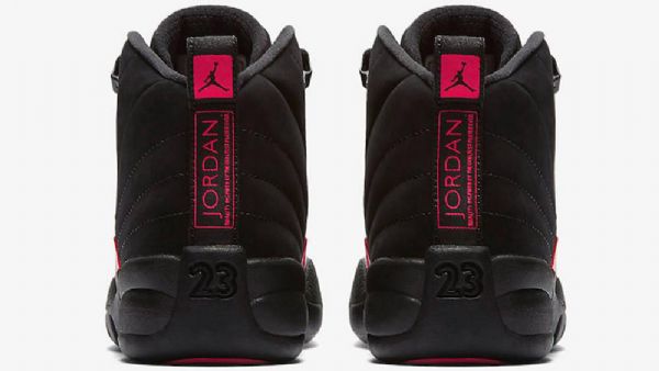 Nike Air Jordan 12 Gs Rush Sko Til Mænd Sort Lyserød
