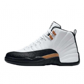 Nike Air Jordan 12 Kinesisk Nytårssko Til Mænd Hvid Sort