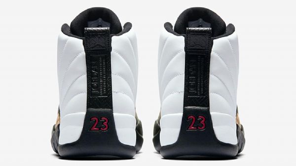 Nike Air Jordan 12 Kinesisk Nytårssko Til Mænd Hvid Sort