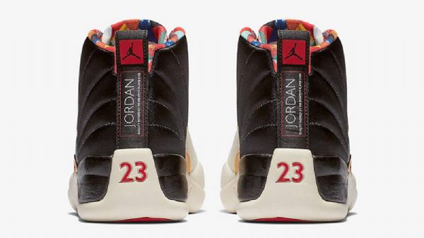 Nike Air Jordan 12 Kinesisk Nytårssko Til Mænd Sort