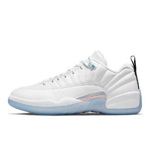 Nike Air Jordan 12 Low Tops Lagoon Pulse Sko Til Mænd Hvid