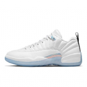 Nike Air Jordan 12 Low Tops Lagoon Pulse Sko Til Mænd Hvid