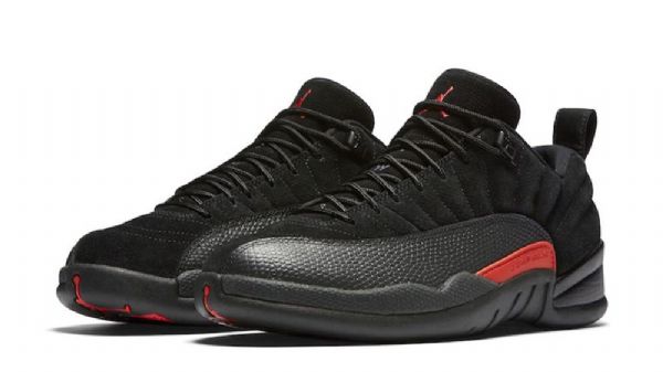 Nike Air Jordan 12 Low Tops Max Sko Til Mænd Sort Orange