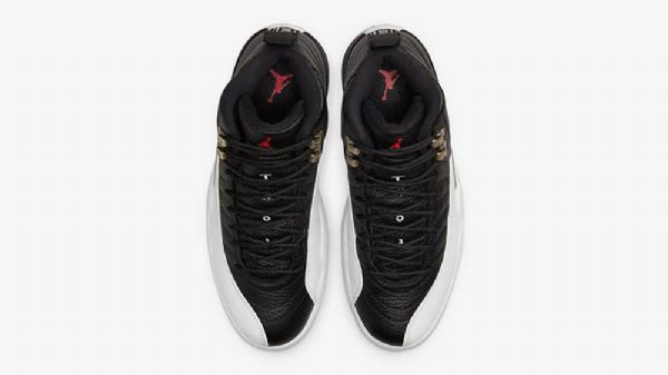 Nike Air Jordan 12 Low Tops Playoffs 2022 Sko Til Mænd Hvid Sort