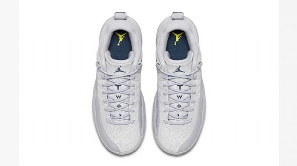 Nike Air Jordan 12 Low Tops Ruskindssko Til Mænd Grå