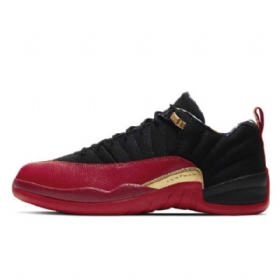 Nike Air Jordan 12 Low Tops Se Super Bowl Sko Til Mænd Sort Rød