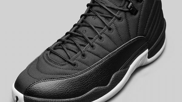 Nike Air Jordan 12 Nylon Sko Til Mænd Sort