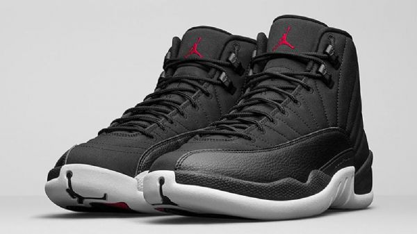 Nike Air Jordan 12 Nylon Sko Til Mænd Sort