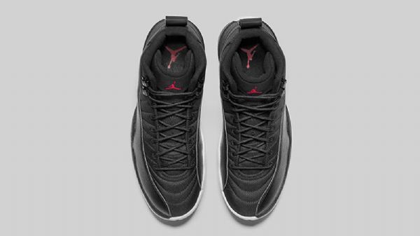 Nike Air Jordan 12 Nylon Sko Til Mænd Sort