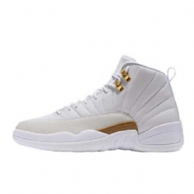 Nike Air Jordan 12 Ovo Sko Til Mænd Hvidguld