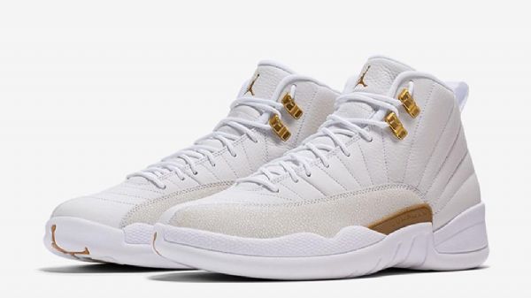 Nike Air Jordan 12 Ovo Sko Til Mænd Hvidguld