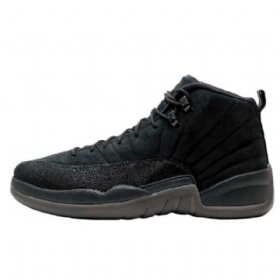Nike Air Jordan 12 Ovo Sko Til Mænd Sort