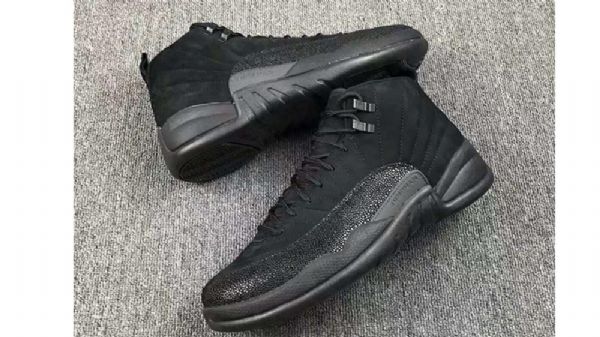 Nike Air Jordan 12 Ovo Sko Til Mænd Sort