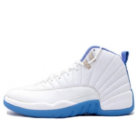 Nike Air Jordan 12 Retro Basketball Sko Til Damer Blå Hvid