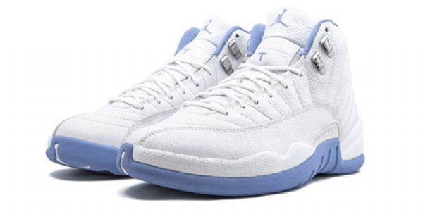 Nike Air Jordan 12 Retro Basketball Sko Til Damer Blå Hvid