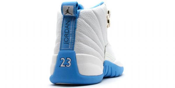 Nike Air Jordan 12 Retro Basketball Sko Til Damer Blå Hvid