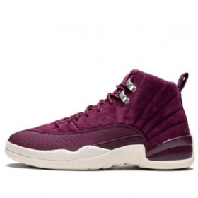 Nike Air Jordan 12 Retro Basketball Sko Til Mænd Burgund