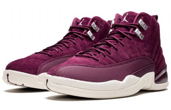 Nike Air Jordan 12 Retro Basketball Sko Til Mænd Burgund