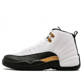 Nike Air Jordan 12 Retro Basketball Sko Til Mænd Hvid Sort