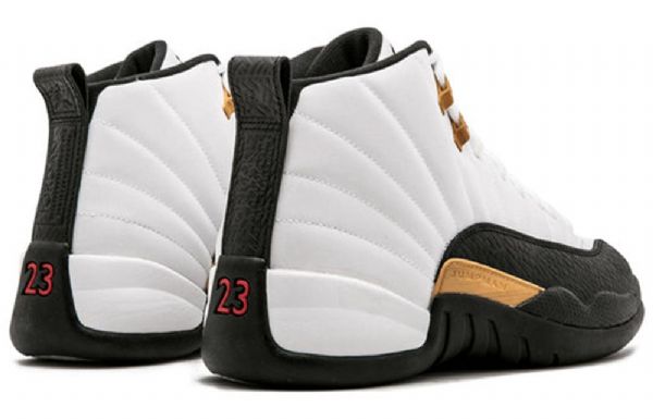 Nike Air Jordan 12 Retro Basketball Sko Til Mænd Hvid Sort