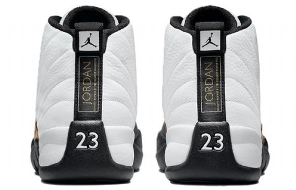 Nike Air Jordan 12 Retro Basketball Sko Til Mænd Hvid Sort