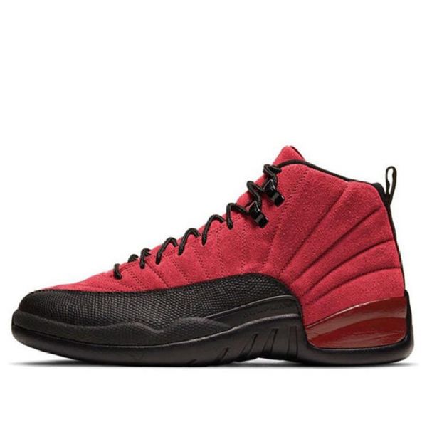 Nike Air Jordan 12 Retro Basketball Sko Til Mænd Rød Sort